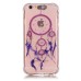 LED Flash Incoming Call Transparent Diamond Purple Dreamcatcher TPU Blink Back Case Cover for iPhone 6 / 6s