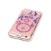 LED Flash Incoming Call Transparent Diamond Purple Dreamcatcher TPU Blink Back Case Cover for iPhone 6 / 6s