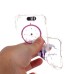 LED Flash Incoming Call Transparent Diamond Purple Dreamcatcher TPU Blink Back Case Cover for iPhone SE / 5 / 5s