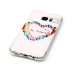 LED Flash Incoming Call Transparent Diamond Rainbow-colored Heart TPU Blink Back Case Cover for Samsung Galaxy S7 Edge