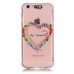 LED Flash Incoming Call Transparent Diamond Rainbow-colored Heart TPU Blink Back Case Cover for iPhone 6 / 6s