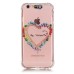 LED Flash Incoming Call Transparent Diamond Rainbow-colored Heart TPU Blink Back Case Cover for iPhone 6 / 6s Plus