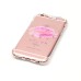 LED Flash Incoming Call Transparent Diamond Sexy Mouth TPU Blink Back Case Cover for iPhone 6 / 6s