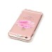LED Flash Incoming Call Transparent Diamond Sexy Mouth TPU Blink Back Case Cover for iPhone 6 / 6s