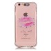 LED Flash Incoming Call Transparent Diamond Sexy Mouth TPU Blink Back Case Cover for iPhone 6 / 6s