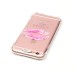 LED Flash Incoming Call Transparent Diamond Sexy Mouth TPU Blink Back Case Cover for iPhone 6 / 6s Plus