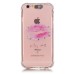 LED Flash Incoming Call Transparent Diamond Sexy Mouth TPU Blink Back Case Cover for iPhone 6 / 6s Plus