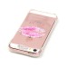 LED Flash Incoming Call Transparent Diamond Sexy Mouth TPU Blink Back Case Cover for iPhone SE / 5 / 5s