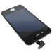 LG Brand iPhone 4 Digitizer Touch Panel Screen with LCD Display Screen + Flex Cable + Supporting Frame - Black