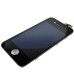 LG Brand iPhone 4 Digitizer Touch Panel Screen with LCD Display Screen + Flex Cable + Supporting Frame - Black