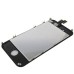 LG Brand iPhone 4 Digitizer Touch Panel Screen with LCD Display Screen + Flex Cable + Supporting Frame - Black