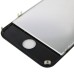 LG Brand iPhone 4 Digitizer Touch Panel Screen with LCD Display Screen + Flex Cable + Supporting Frame - Black