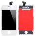 LG Brand iPhone 4S Digitizer Touch Panel Screen With LCD Display Screen + Flex Cable + Supporting Frame - White