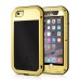 LOVE MEI Specialized Waterproof Shockproof Dustproof Aluminum Alloy Hard Case for iPhone 6 4.7 inch - Gold