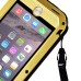 LOVE MEI Specialized Waterproof Shockproof Dustproof Aluminum Alloy Hard Case for iPhone 6 4.7 inch - Gold