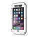 LOVE MEI Specialized Waterproof Shockproof Dustproof Aluminum Alloy Hard Case for iPhone 6 4.7 inch - White