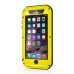 LOVE MEI Specialized Waterproof Shockproof Dustproof Aluminum Alloy Hard Case for iPhone 6 4.7 inch - Yellow