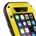 LOVE MEI Specialized Waterproof Shockproof Dustproof Aluminum Alloy Hard Case for iPhone 6 4.7 inch - Yellow