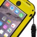 LOVE MEI Specialized Waterproof Shockproof Dustproof Aluminum Alloy Hard Case for iPhone 6 4.7 inch - Yellow