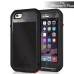 LOVE MEI Specialized Waterproof Shockproof Dustproof Aluminum Alloy Hard Case for iPhone 6 Plus - Black