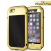 LOVE MEI Specialized Waterproof Shockproof Dustproof Aluminum Alloy Hard Case for iPhone 6 Plus - Gold