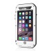 LOVE MEI Specialized Waterproof Shockproof Dustproof Aluminum Alloy Hard Case for iPhone 6 Plus - White