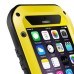 LOVE MEI Specialized Waterproof Shockproof Dustproof Aluminum Alloy Hard Case for iPhone 6 Plus - Yellow