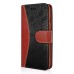 Lace Magnetic Flip Leather Case with Strap and Card Slots for Samsung Galaxy Note 4 - Black