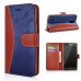 Lace Magnetic Flip Leather Case with Strap and Card Slots for Samsung Galaxy Note 4 - Dark Blue