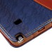 Lace Magnetic Flip Leather Case with Strap and Card Slots for Samsung Galaxy Note 4 - Dark Blue