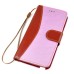 Lace Magnetic Flip Leather Case with Strap and Card Slots for Samsung Galaxy Note 4 - Pink