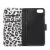 Leopard Design Magnetic Stand Flip Leather Case for iPhone 7 - White