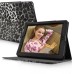 Leopard Pattern Folio Stand Leather Case For iPad 2 / 3 / 4 - Black