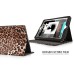 Leopard Pattern Folio Stand Leather Case For iPad 2 / 3 / 4 - Brown