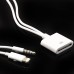 Lightning 8-Pin To 30-Pin Cable With Audio Converter Adapter For iPhone 5 iPad Mini iPod Touch 5 - White