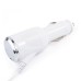 Lightning 8 Pin Universal Car Charger Adapter For iPhone 5C iPhone 5S iPhone 5 iPod Touch 5 - White