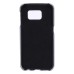 Linen Design Card Slot Holder Back Case Cover for Samsung Galaxy S6 Edge - Black