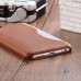 Linen Design Card Slot Holder Back Case Cover for iPhone 6/6s Plus - Brown