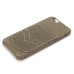 Linen Design Pocket Card Slot Holder Back Case Cover for iPhone 6 / 6s - Bronze