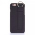 Linen Design With Hanging Ring Back Case Cover for iPhone 6/6s - Black