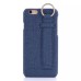 Linen Design With Hanging Ring Back Case Cover for iPhone 6/6s - Blue