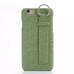 Linen Design With Hanging Ring Back Case Cover for iPhone 6/6s - Green