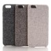 Linen Herringbone Patterns Back Case Cover for iPhone 6/6s - Black