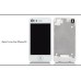 Liquid Crystal Glass Back Cover Housing For iPhone 4S- White