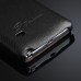 Litchi Grain Floral Printed Flip Genuine Leather Case for Samsung Galaxy Note 4 - Black
