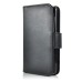 Litchi Grain Magnetic Wallet Style Leather Case with Card Slot Holder for iPhone 5c - Black