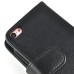 Litchi Grain Magnetic Wallet Style Leather Case with Card Slot Holder for iPhone 5c - Black