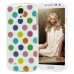 Lively Colorful Spots Style TPU Case For Samsung Galaxy S4 i9500 - White