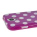 Lively Dual-Color Spots Style TPU Case For Samsung Galaxy S4 i9500 - Purple / White