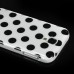 Lively Dual-Color Spots Style TPU Case For Samsung Galaxy S4 i9500 - White / Black